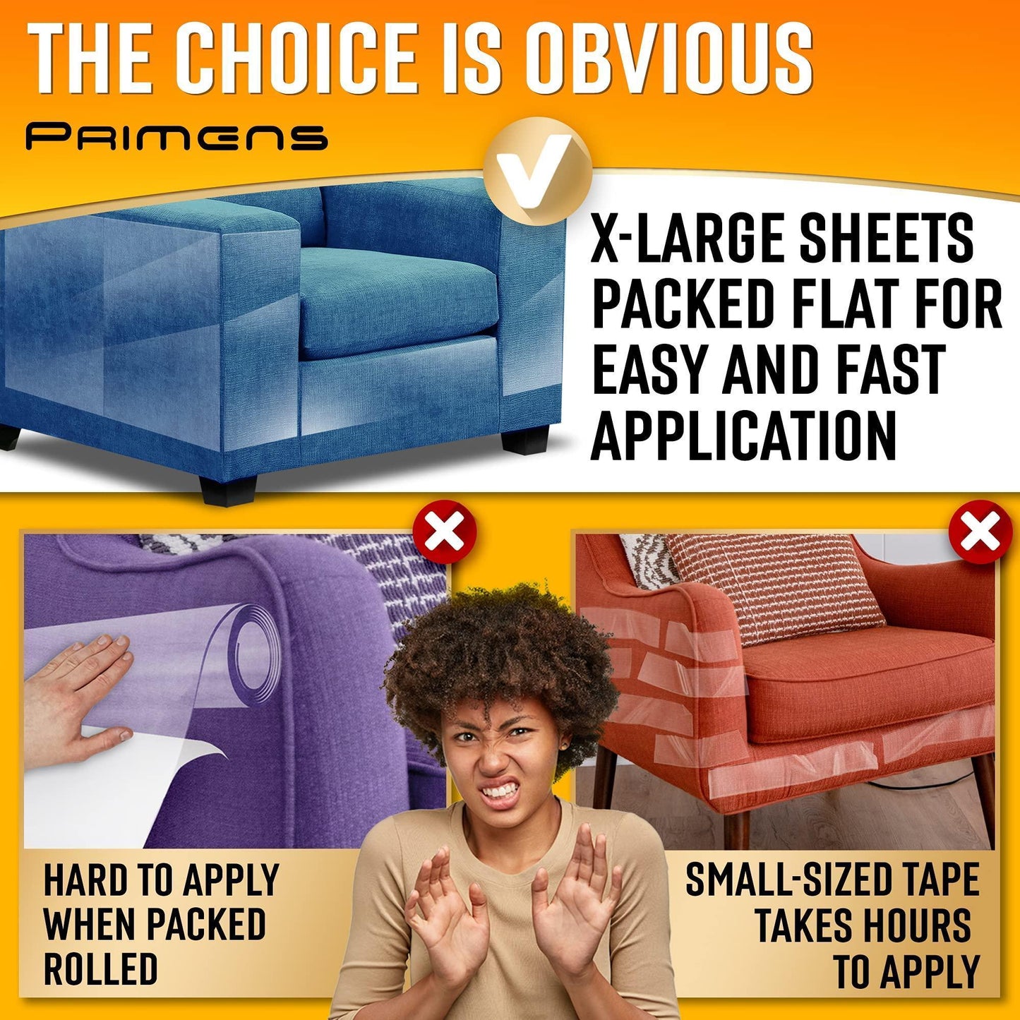 Heavy Duty Cat Scratch Deterrent Furniture Protectors for Sofa Clear 16 Sheets A minha loja