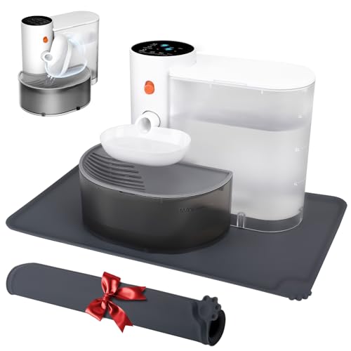GOYJOY Smart Pet Water FountainWireless Cat Water Fountain No Filter3.5L/118oz Ultra Silent Cat FountainSewage Separation & Always Fresh Water(Includes A Silicone Food Mat) A minha loja