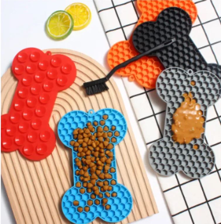 Bone Silicone Licking Dog Slow Food Mat A minha loja
