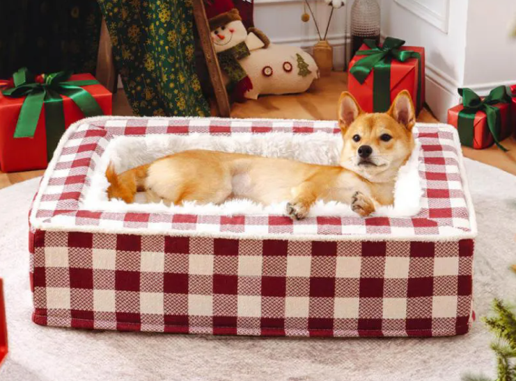 Classic Plaid Kennel Four Seasons Universal Removable And Washable Pettuga