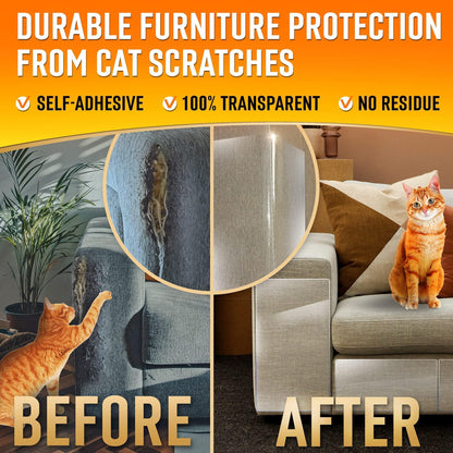 Heavy Duty Cat Scratch Deterrent Furniture Protectors for Sofa Clear 16 Sheets A minha loja